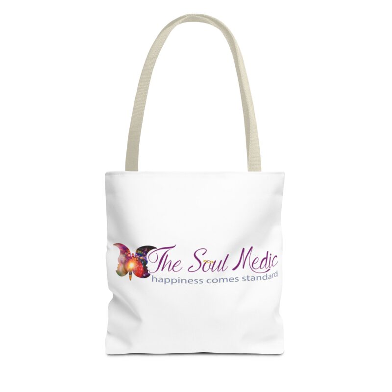 Inspirational Tote Bag - "The Soul Medic: Happiness Comes Standard" - Image 13
