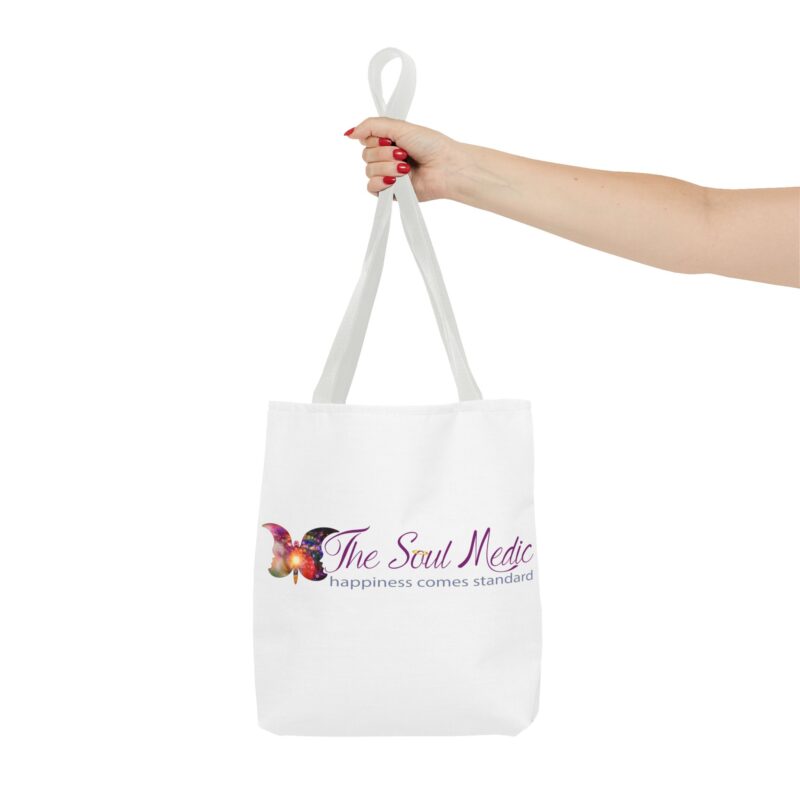 Inspirational Tote Bag - "The Soul Medic: Happiness Comes Standard" - Image 12