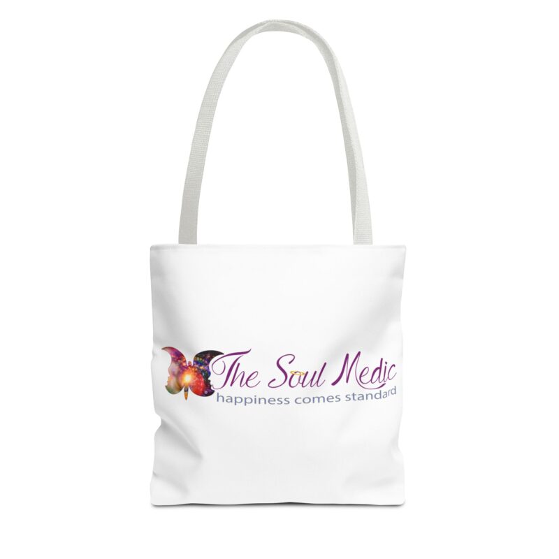 Inspirational Tote Bag - "The Soul Medic: Happiness Comes Standard" - Image 9