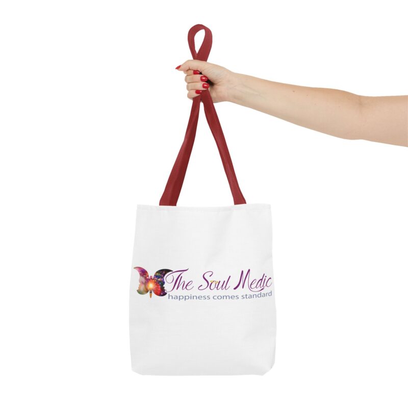 Inspirational Tote Bag - "The Soul Medic: Happiness Comes Standard" - Image 8