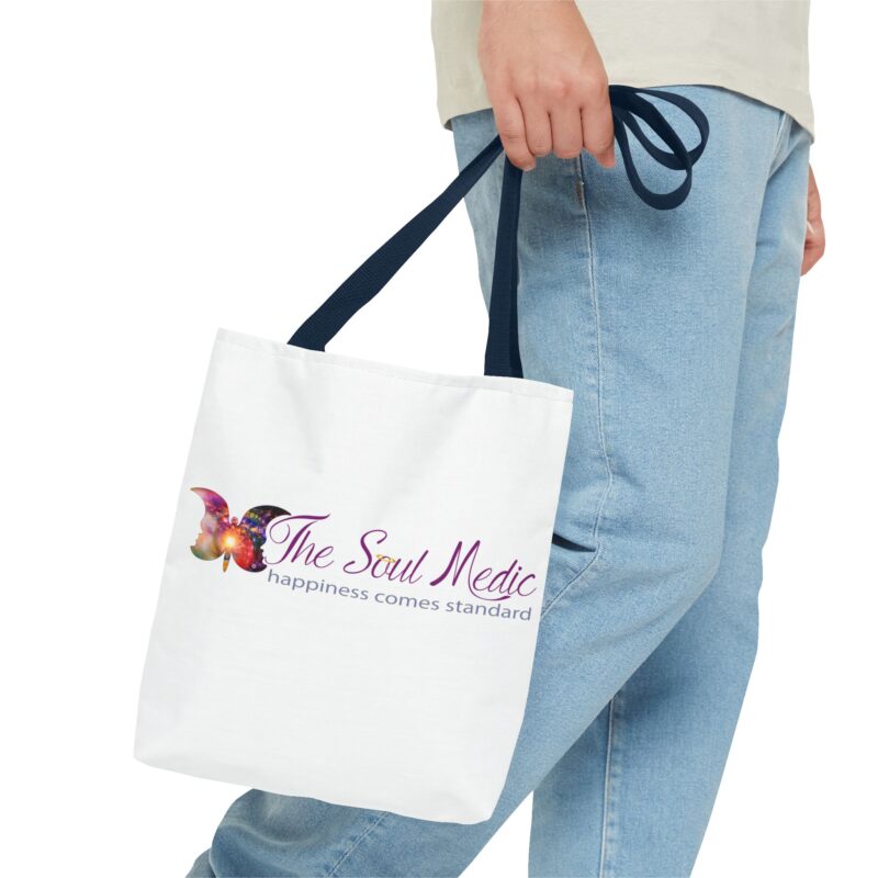 Inspirational Tote Bag - "The Soul Medic: Happiness Comes Standard" - Image 19