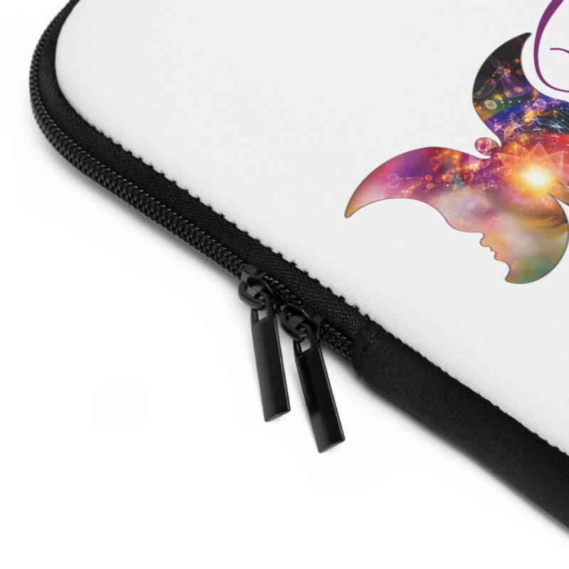 Colorful Butterfly Laptop Sleeve - 'The Soul Medic' Design - Image 3